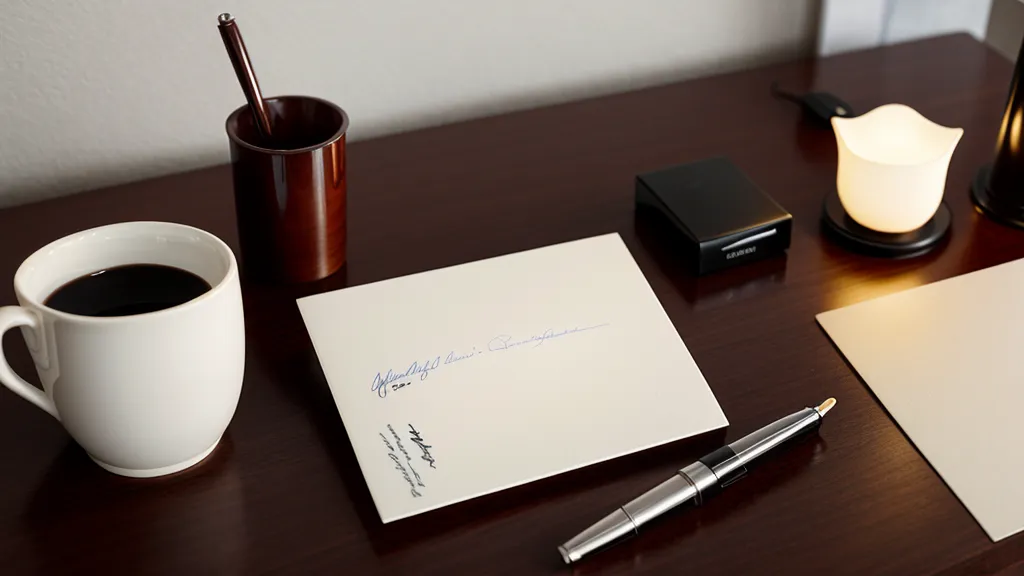 Eine handgeschriebene DIN A6 Postkarte als Teil der persönlichen Kursbewertung.