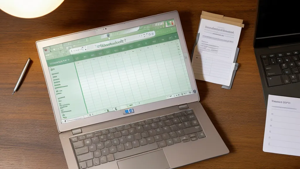 Detailaufnahme einer Excel-Tabelle zur Analyse von Kurskosten auf einem Laptop.